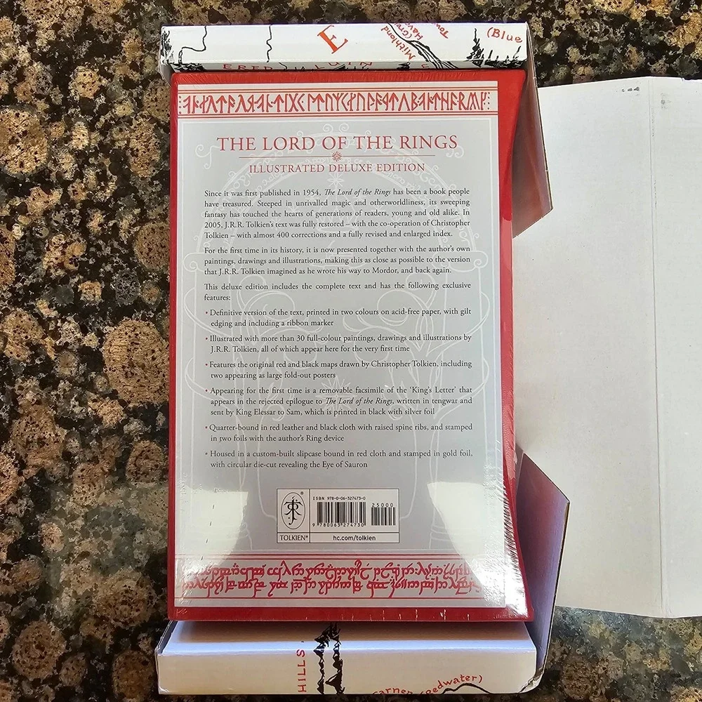 Lord of The Rings JRR Tolkien Deluxe‎ Illustrated Special Edition with Slipcase
